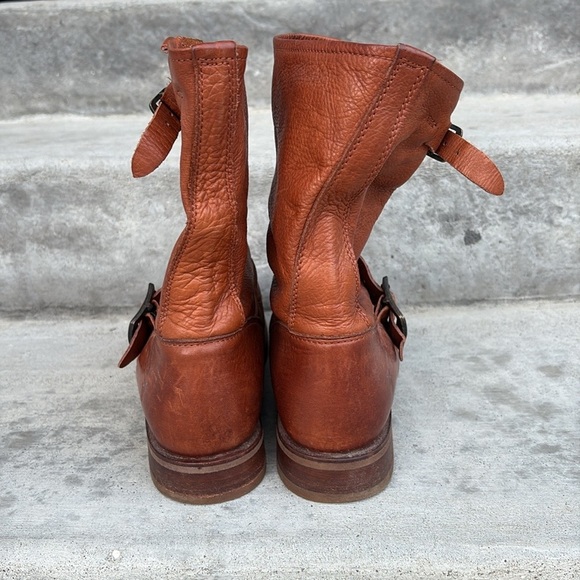 Frye Veronica Women’s Leather Buckle Short Boots Size 7.5B - Picture 6 of 8
